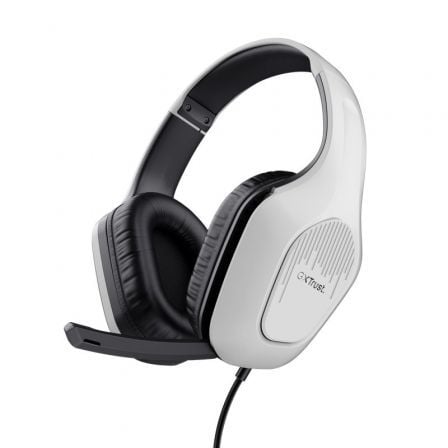Auscultadores Gaming com Microfone Trust Gaming GXT 415 Zirox PS5/ Jack 3.5/ Brancos
