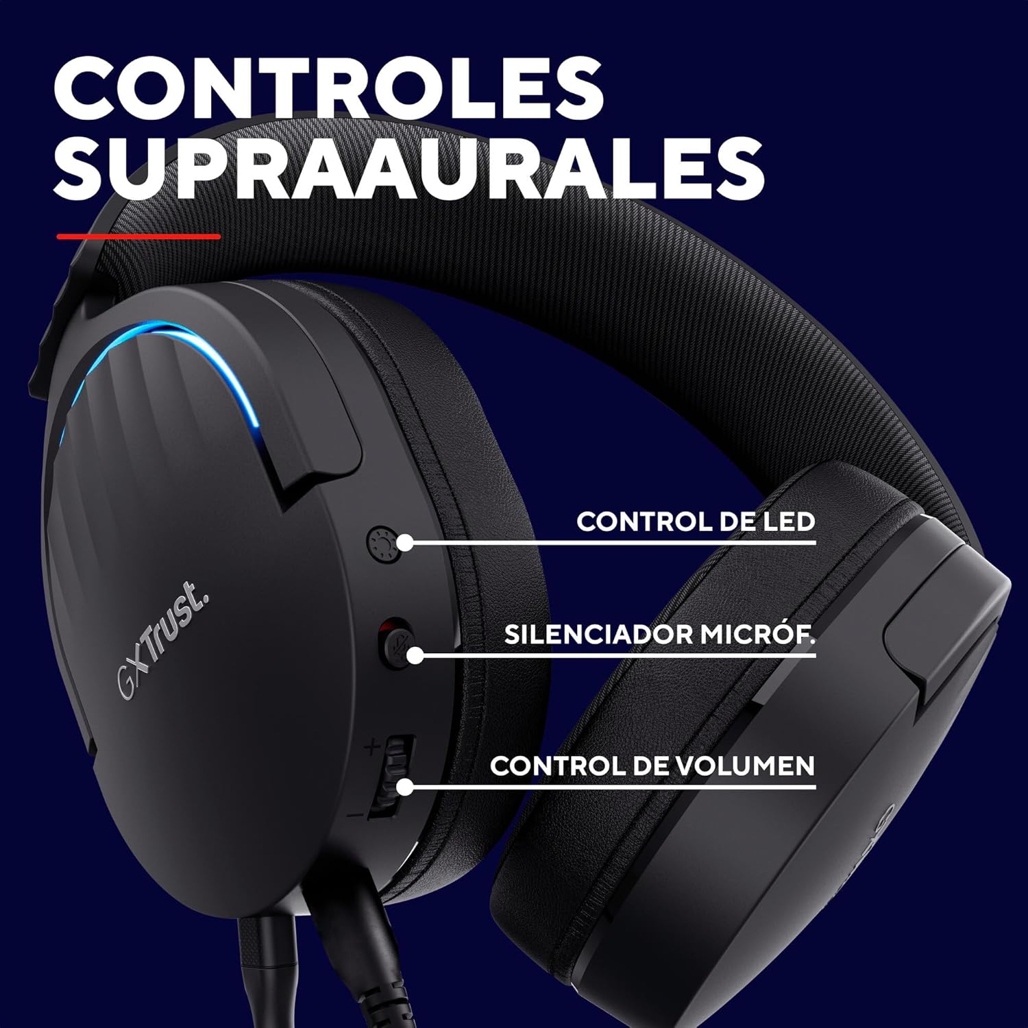 Auscultadores Gaming com Microfone Trust Gaming GXT 490 Fayzo/ USB 2.0/ Pretos - Imagem 5