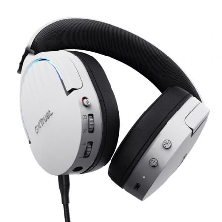 Auscultadores Gaming Sem Fios com Microfone Trust Gaming GXT 491 Fayzo/ Bluetooth/ Jack 3.5/ Brancos - Imagem 3