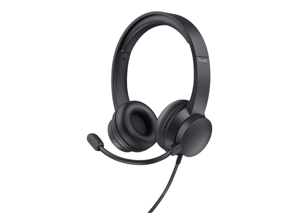 Auriculares Trust HS-201 USB/ com Microfone/ USB/ Pretos