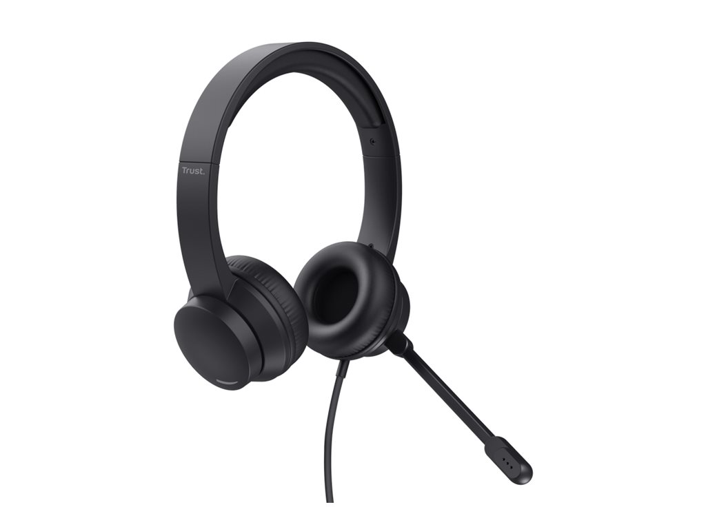 Auriculares Trust HS-201 USB/ com Microfone/ USB/ Pretos - Imagem 5