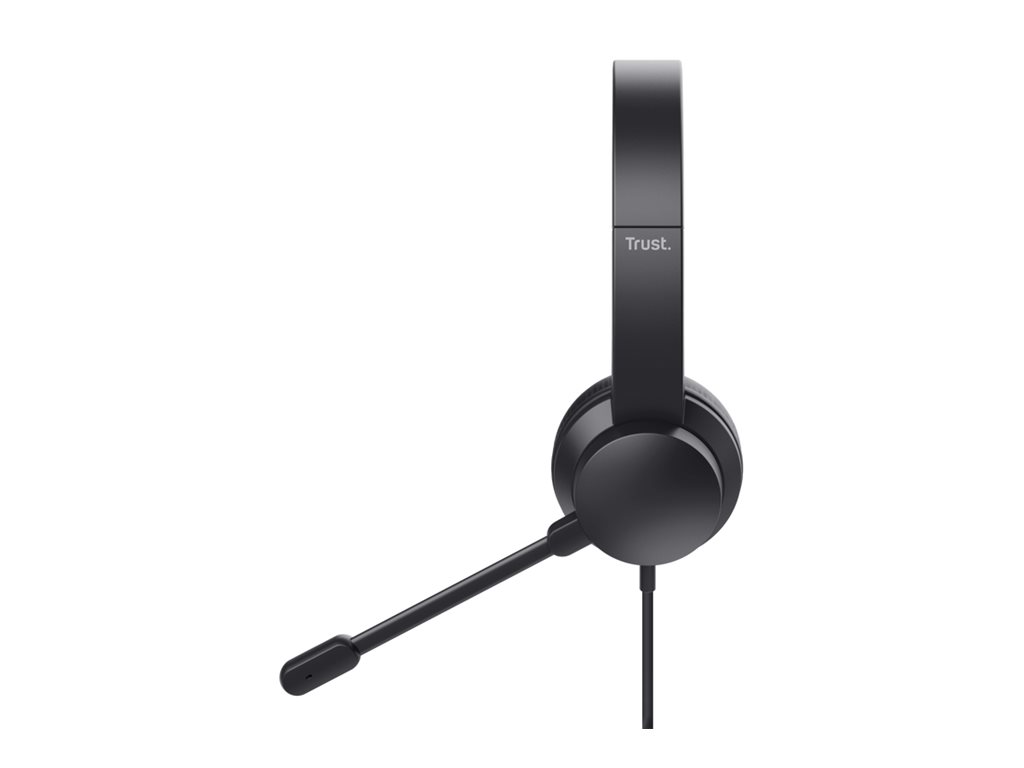 Auriculares Trust HS-201 USB/ com Microfone/ USB/ Pretos - Imagem 3