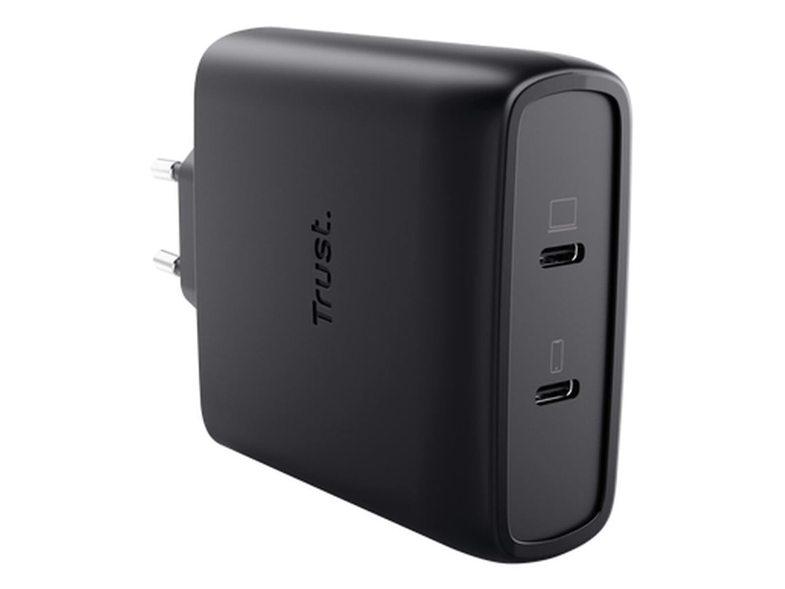 Carregador de Parede GaN Trust Maxo 100W/ 2xUSB Tipo-C/Inclui Cabo USB Tipo-C/ 100W - Imagem 6