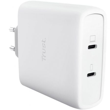 Carregador de Parede GaN Trust Maxo 100W/ 2xUSB Tipo-C/ Inclui Cabo USB Tipo-C/ 100W - Imagem 3