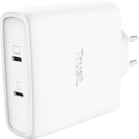 Carregador de Parede GaN Trust Maxo 100W/ 2xUSB Tipo-C/ Inclui Cabo USB Tipo-C/ 100W - Imagem 2