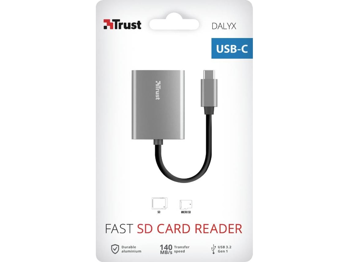 Leitor de Cartões Externo Trust Dalyx/ USB Tipo-C - Imagem 3