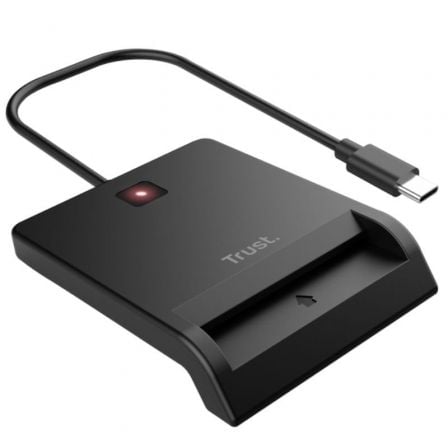 Leitor de Cartões Inteligentes Trust Primo 26253 USB Tipo-C Preto