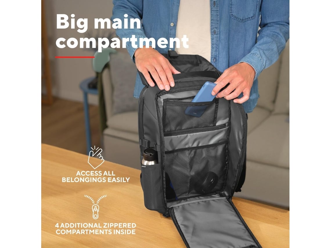 Mochila Trust Jersey para Portáteis até 17"/ Cinzento - Imagem 6