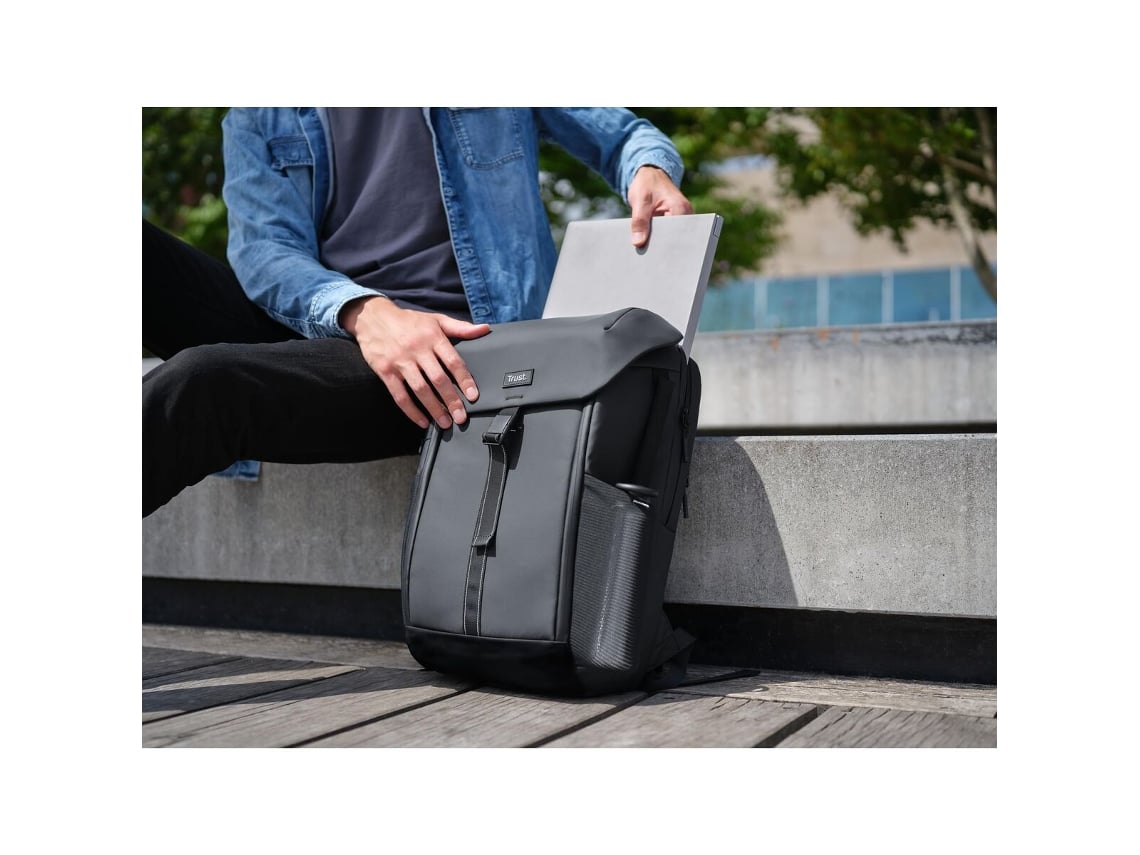 Mochila Trust Jersey para Portáteis até 17"/ Cinzento - Imagem 10