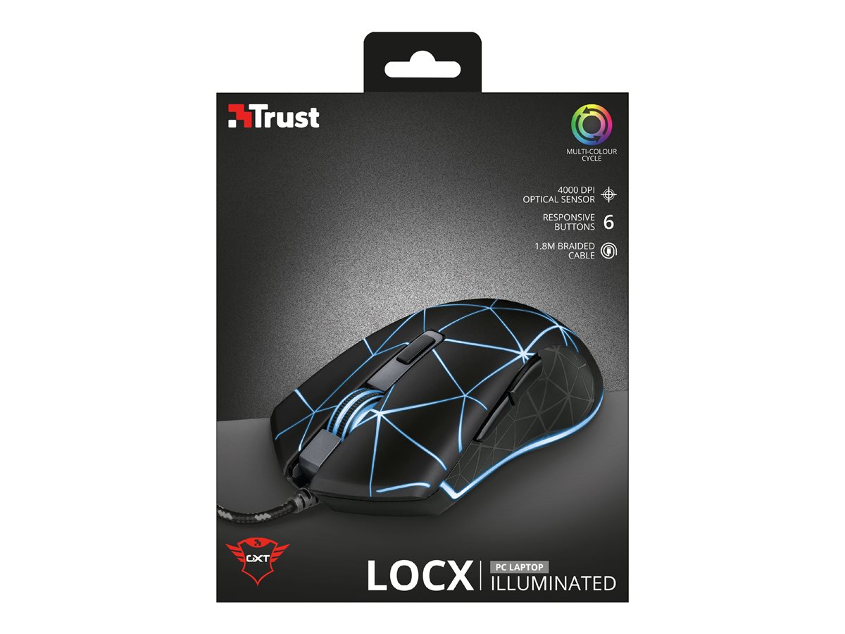 Rato Gaming Trust Gaming GXT 133 Locx/ Até 4000 DPI