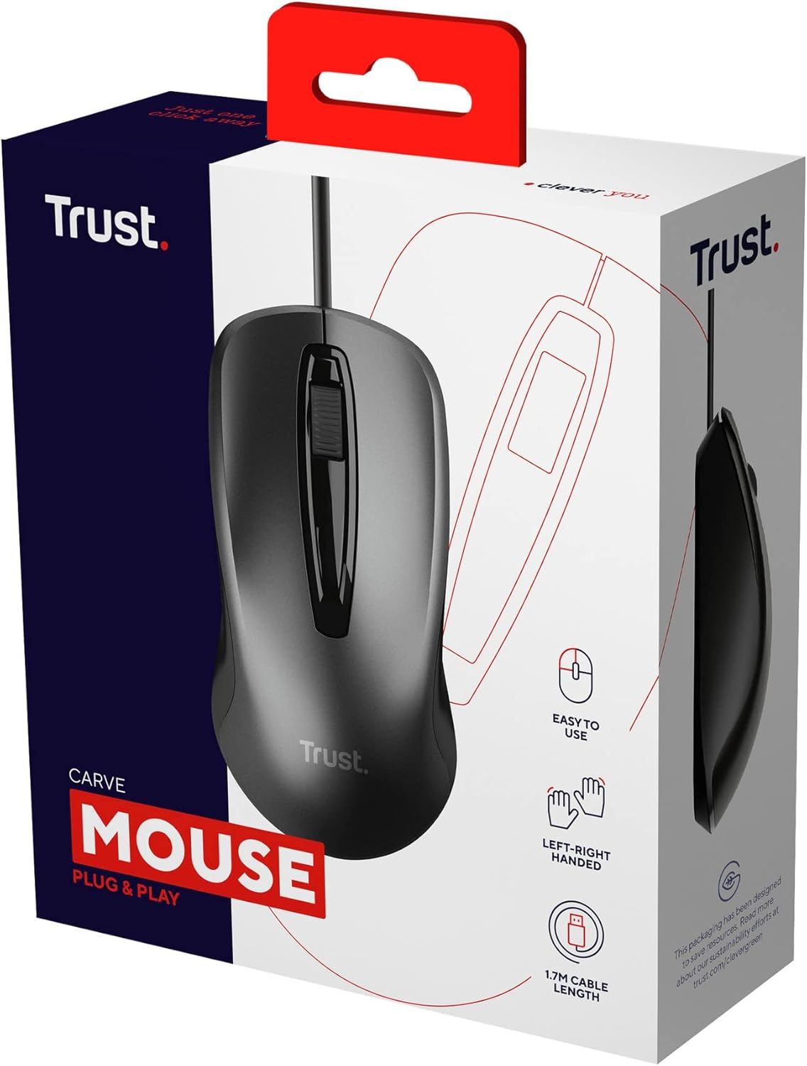 Rato Trust Carve/ Até 1200 DPI - Imagem 10