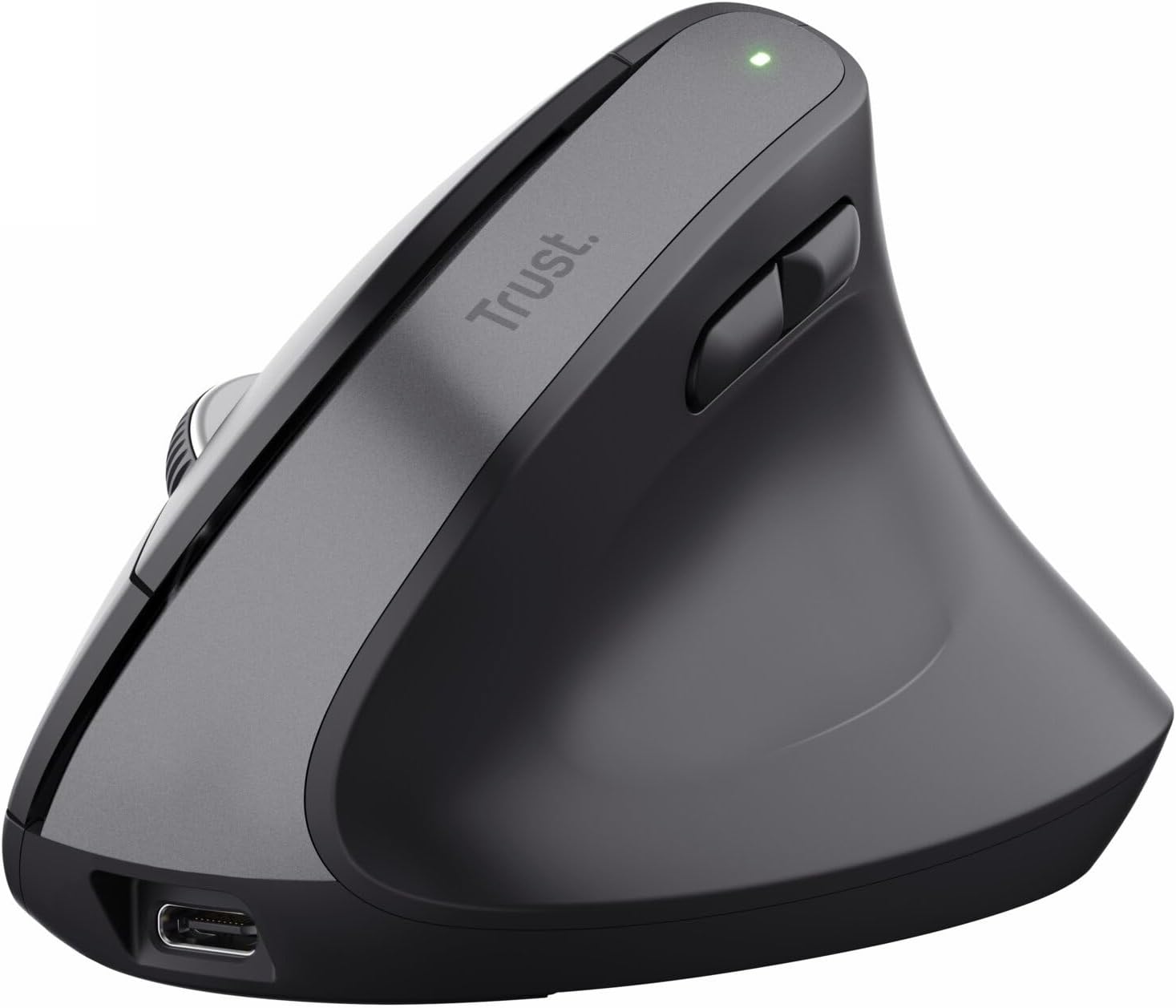 Rato Vertical Sem Fios por Bluetooth Trust Bayo+/ Bateria Recarregável/ Até 2400 DPI