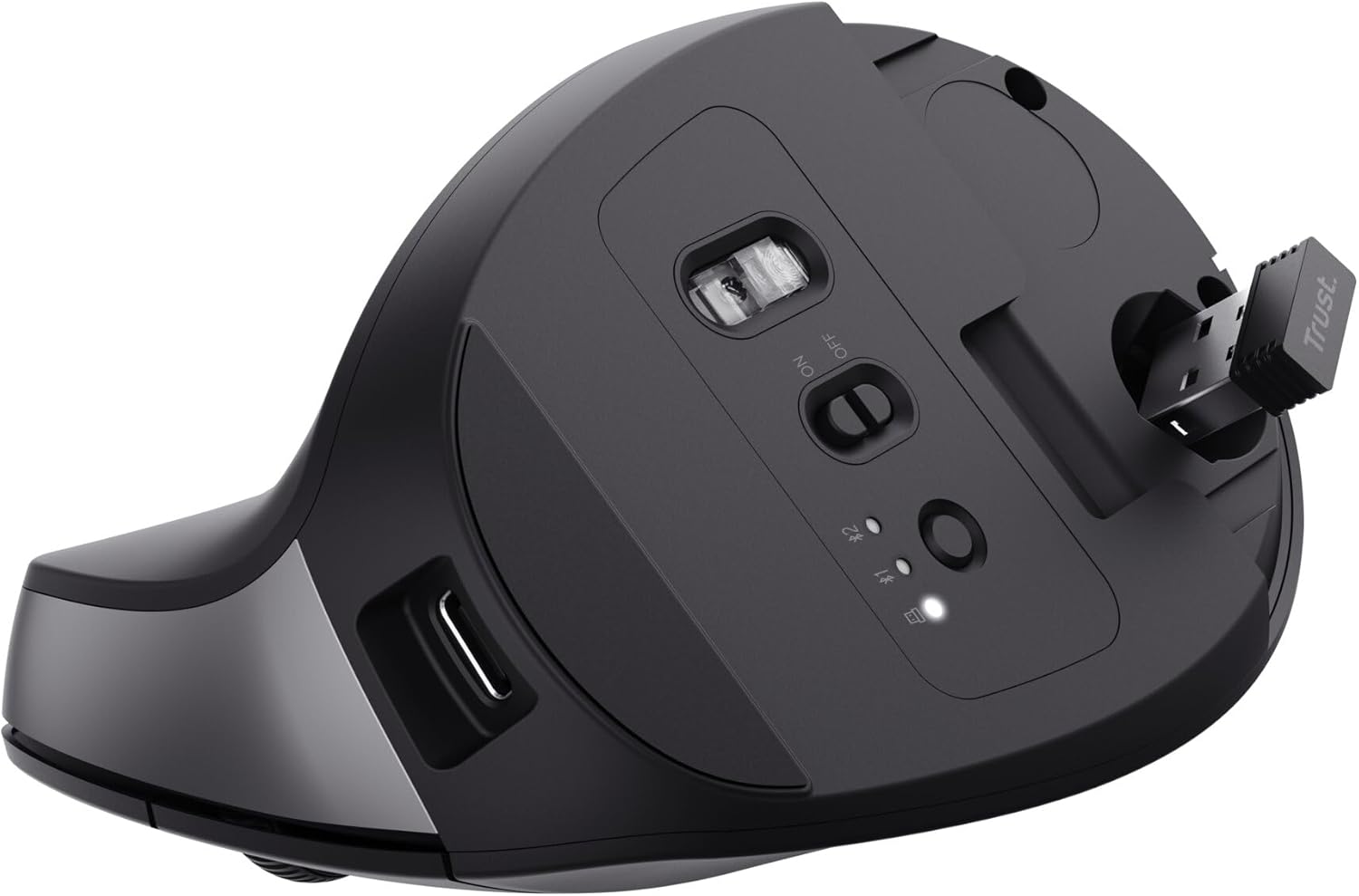 Rato Vertical Sem Fios por Bluetooth Trust Bayo+/ Bateria Recarregável/ Até 2400 DPI - Imagem 14