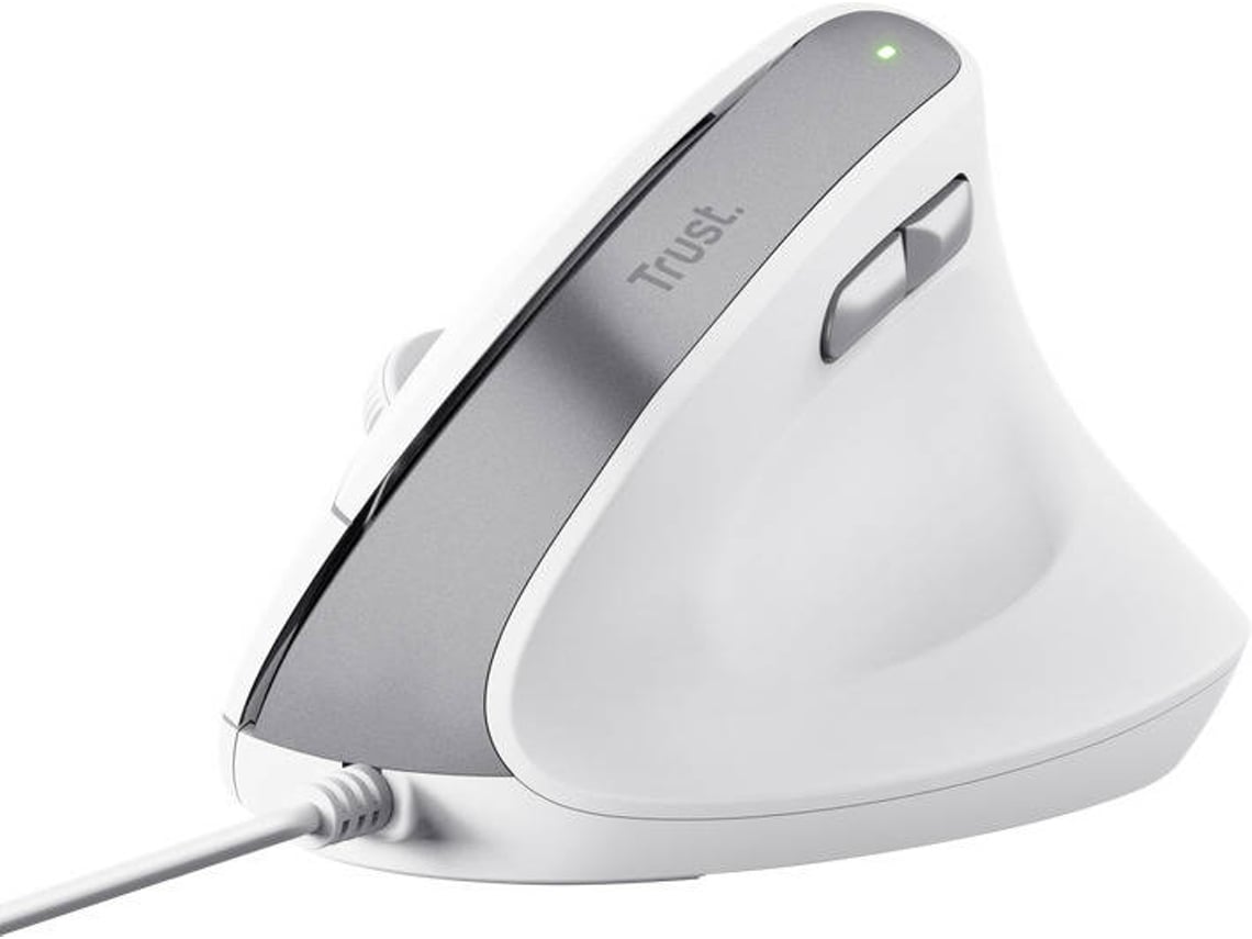 Rato Vertical Trust Bayo II/ Até 2400 DPI/ Branco - Imagem 3