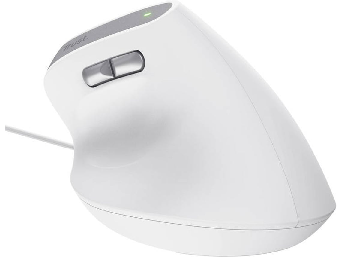 Rato Vertical Trust Bayo II/ Até 2400 DPI/ Branco - Imagem 4