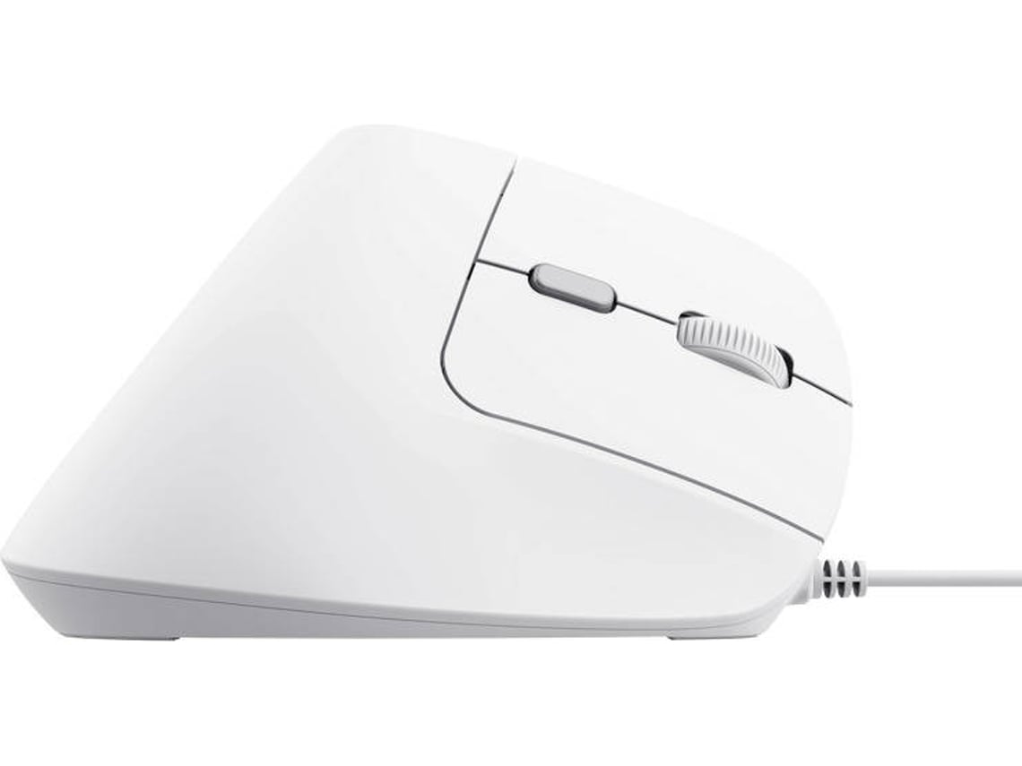 Rato Vertical Trust Bayo II/ Até 2400 DPI/ Branco - Imagem 5
