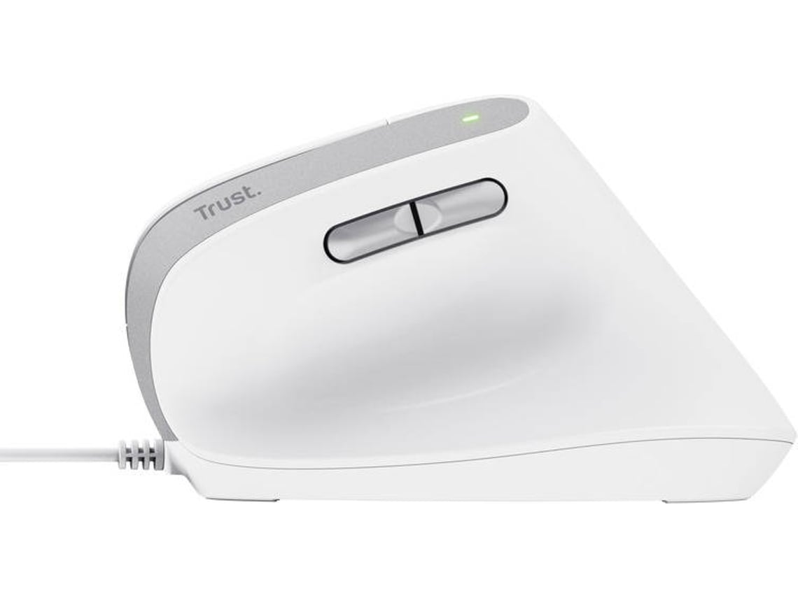 Rato Vertical Trust Bayo II/ Até 2400 DPI/ Branco - Imagem 6