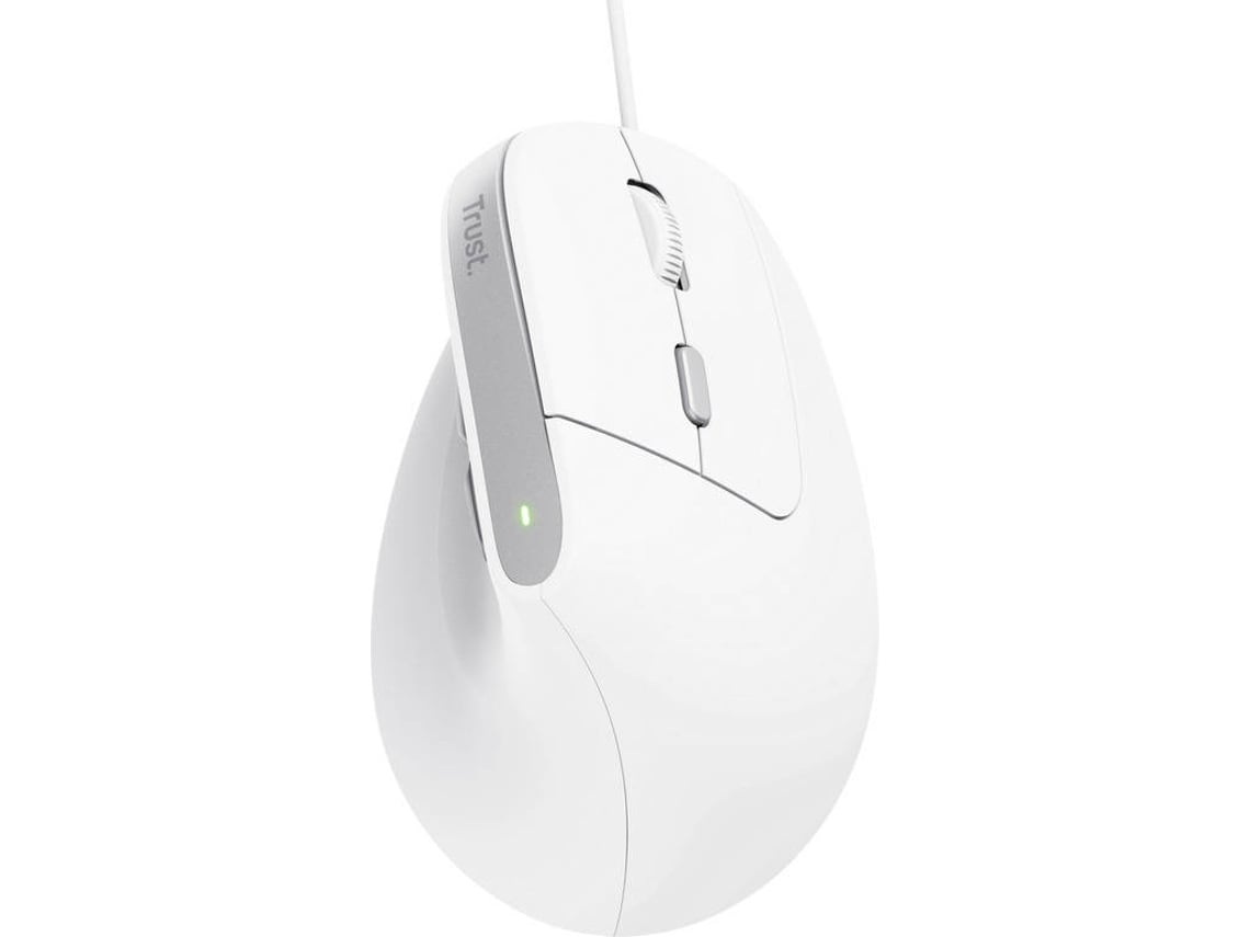 Rato Vertical Trust Bayo II/ Até 2400 DPI/ Branco - Imagem 2