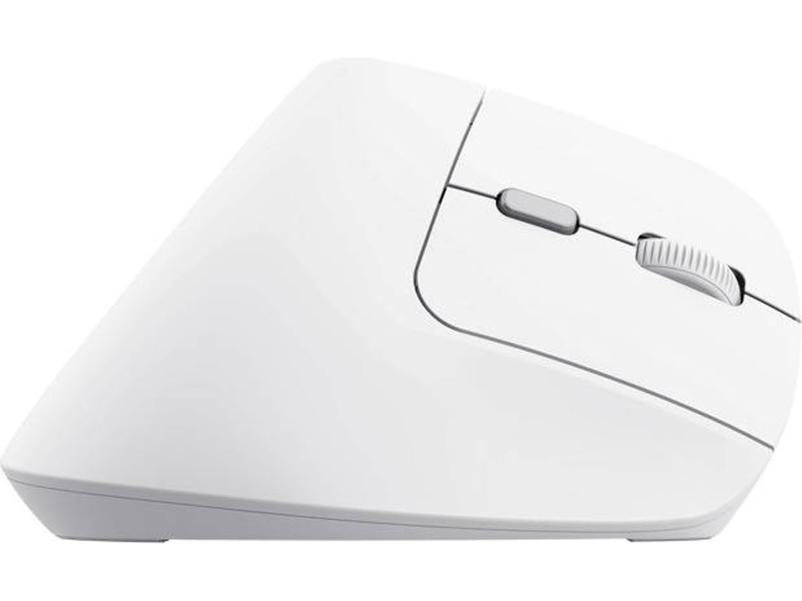 Rato Vertical Sem Fios Trust Bayo II/ Bateria recarregável/ Até 2400 DPI/ Branco - Imagem 6