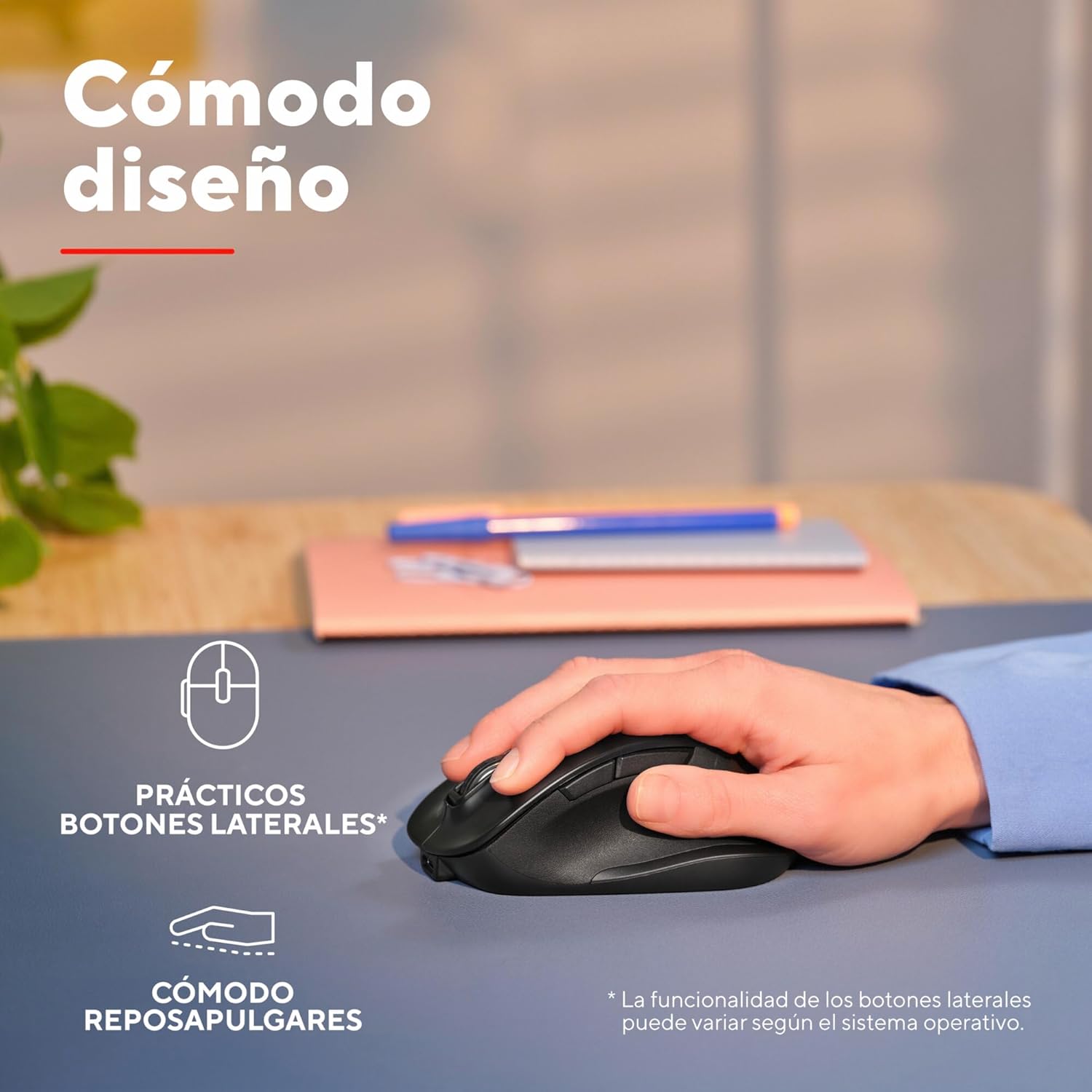 Rato Ergonómico Sem Fios Trust Fyda Multidispositivo/ Bateria recarregável/ Até 2400 DPI - Imagem 5