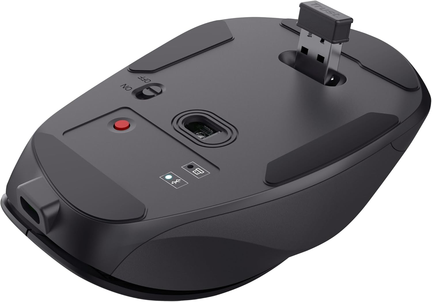 Rato Ergonómico Sem Fios Trust Fyda Multidispositivo/ Bateria recarregável/ Até 2400 DPI - Imagem 13