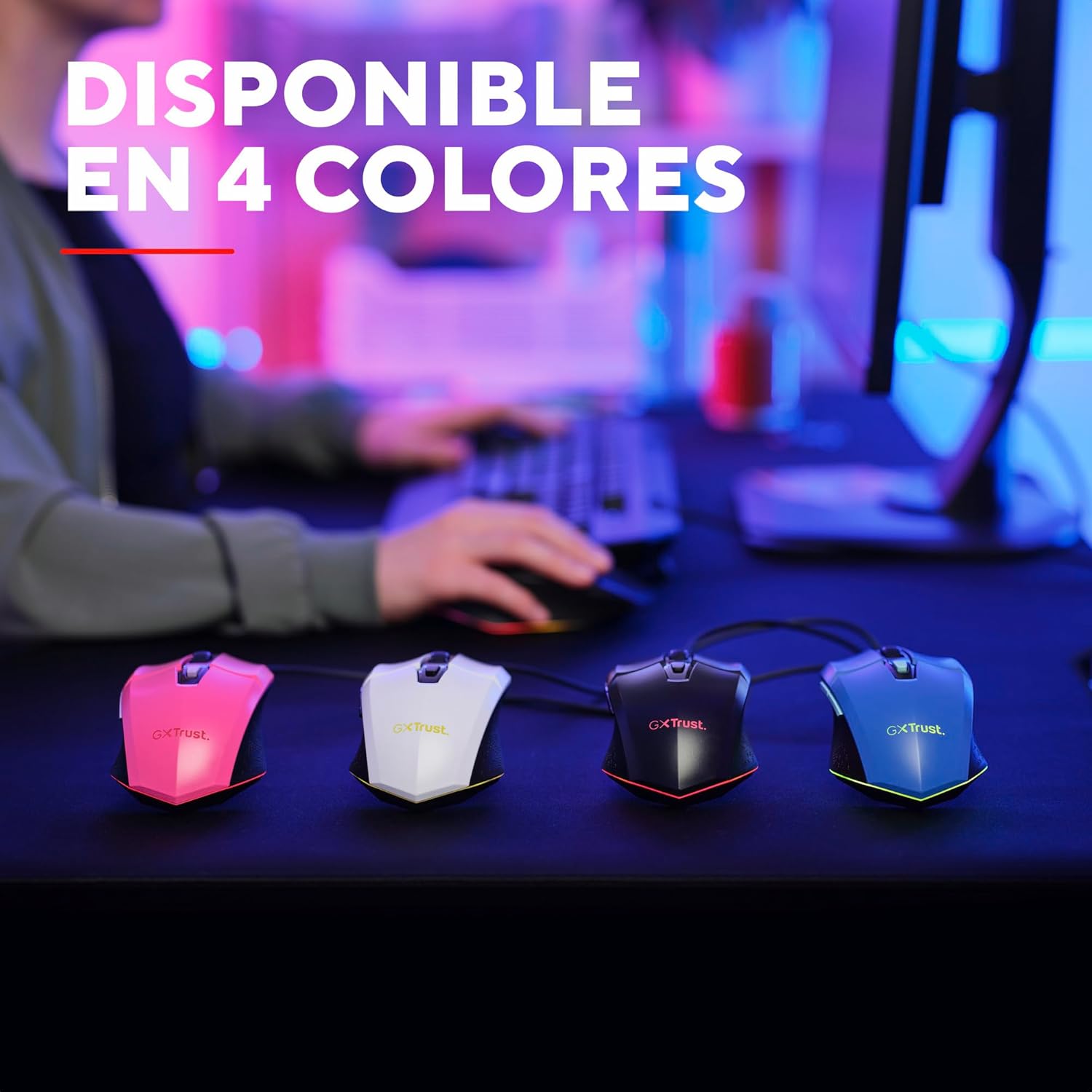 Rato Gaming Trust Gaming GXT 109 Felox/ Até 6400 DPI/ Rosa - Imagem 6