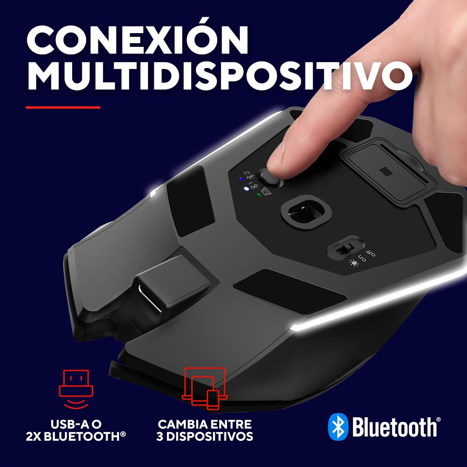 Rato Gaming Sem Fios Trust Gaming GXT 122 Felox+ Dual 25748/ Até 12000 DPI - Imagem 4