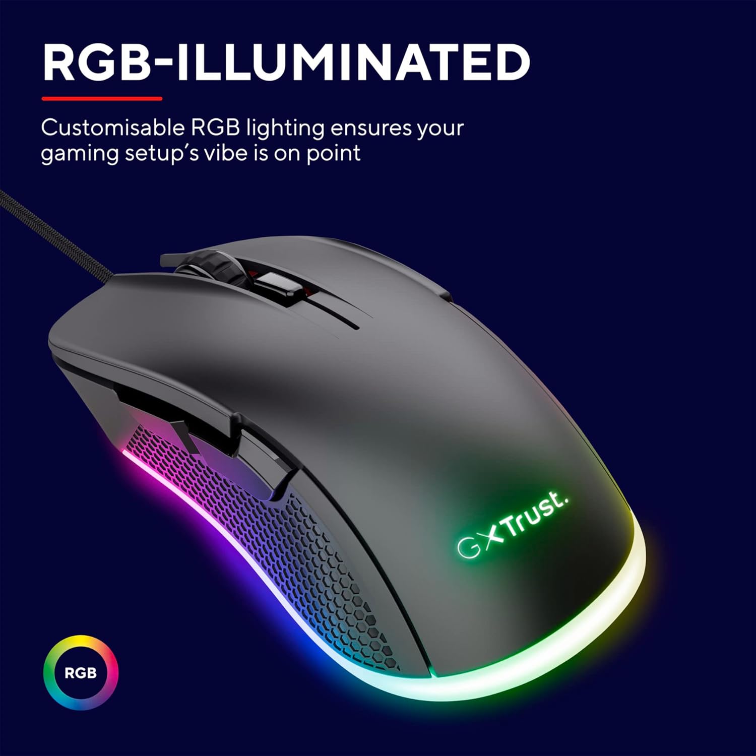 Rato Gaming Trust Gaming GXT 922 YBAR/ Até 7200 DPI - Imagem 4