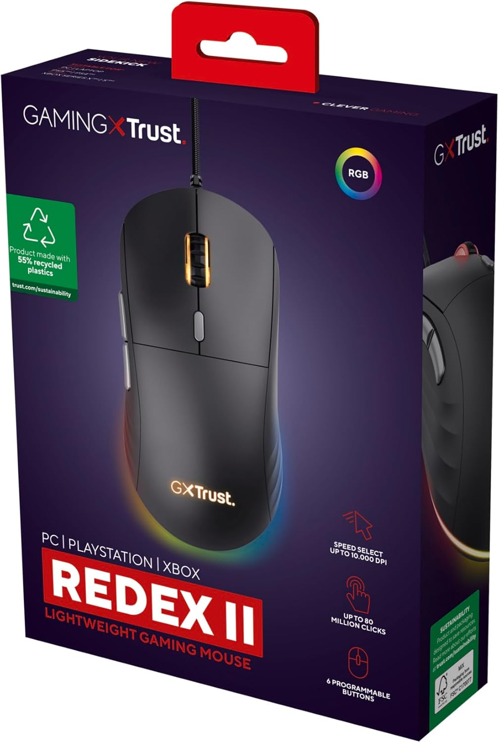 Rato Gaming Trust Gaming GXT 925 Redex II/ Até 10000 DPI - Imagem 15