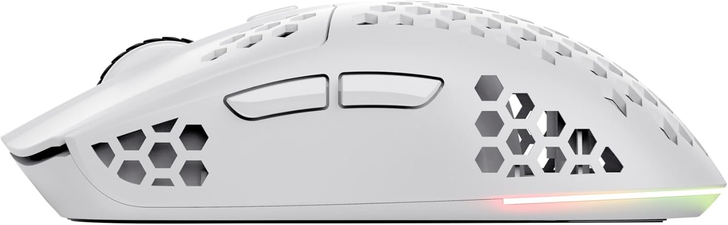 Rato Gaming Sem Fios Trust Gaming GXT 929 Helox/ Bateria Recarregável/ Até 4800 DPI/ Branco - Imagem 10