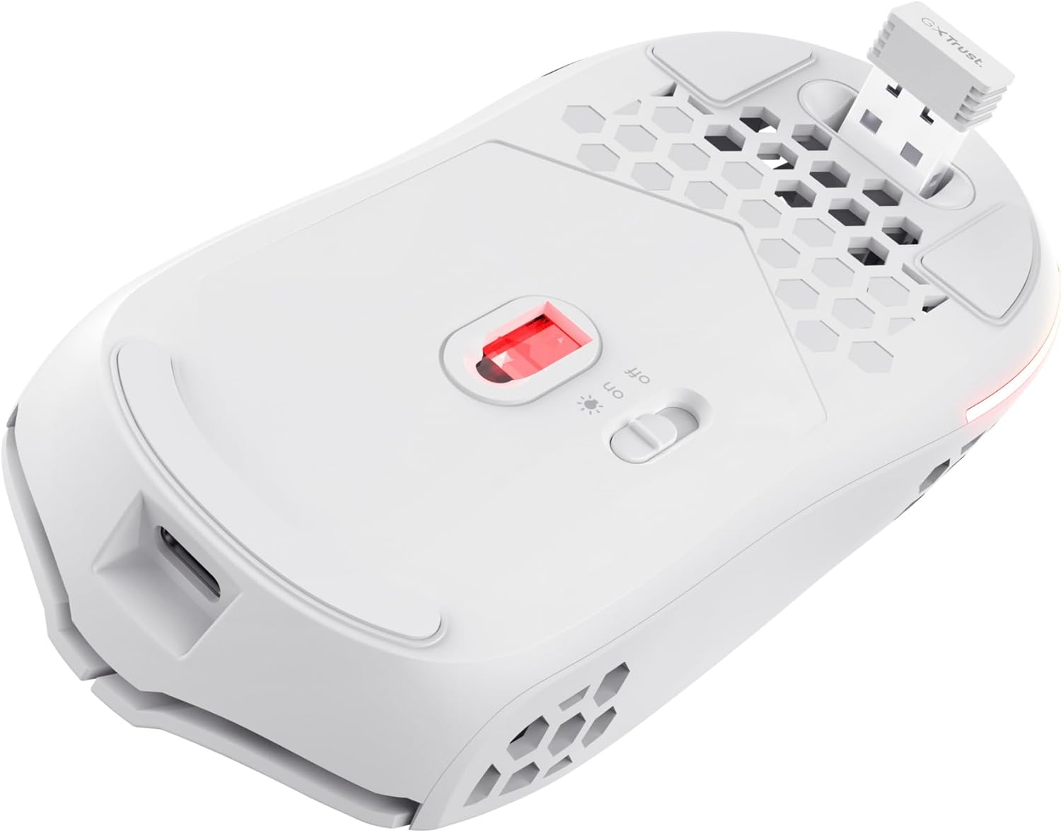 Rato Gaming Sem Fios Trust Gaming GXT 929 Helox/ Bateria Recarregável/ Até 4800 DPI/ Branco - Imagem 12