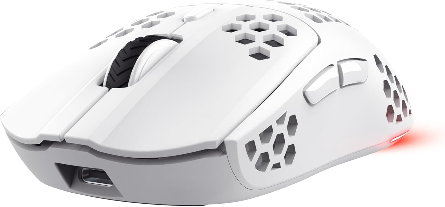 Rato Gaming Sem Fios Trust Gaming GXT 929 Helox/ Bateria Recarregável/ Até 4800 DPI/ Branco - Imagem 9