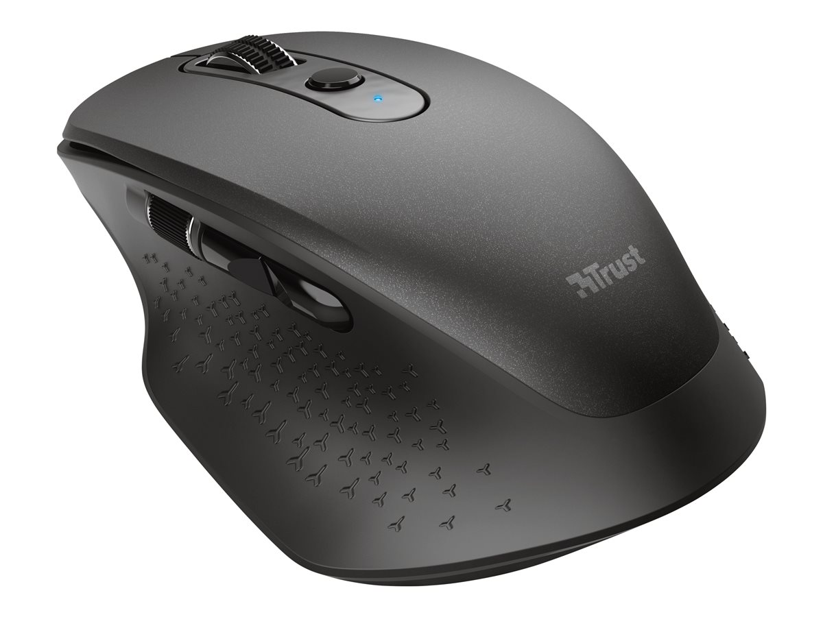 Rato Sem Fios por Bluetooth Trust Ozaa Compact Wireless/ Bateria recarregável/ Até 3200 DPI/ Preto - Imagem 7