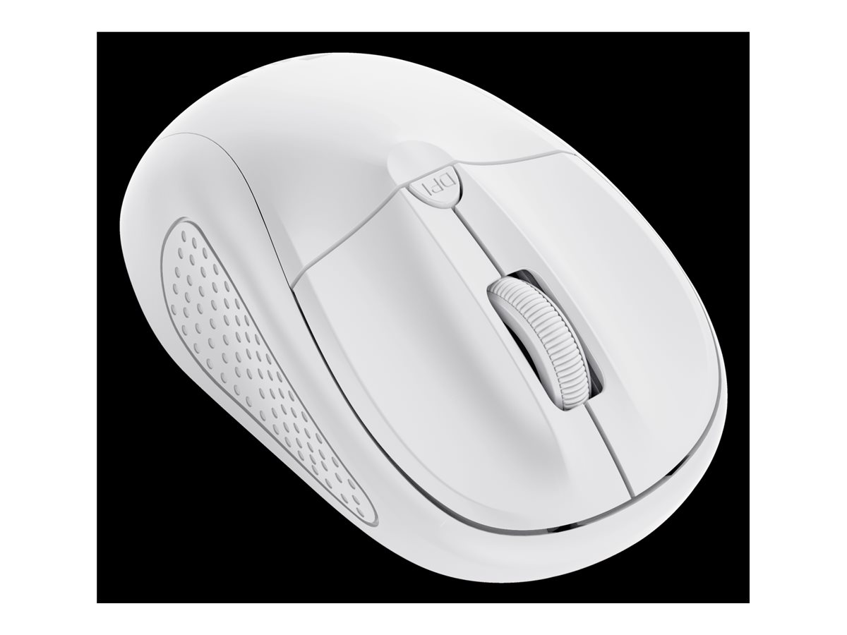 Rato Mini Sem Fios Trust Primo/ Até 1600 DPI/ Branco mate - Imagem 2
