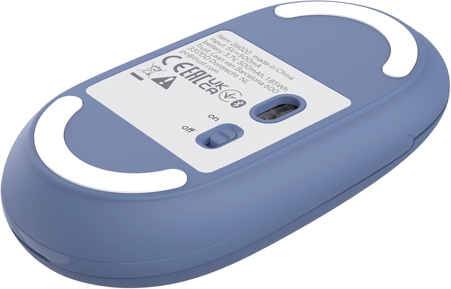 Rato Sem Fios Trust Seron 26020 Bateria Recarregável 3200 DPI Azul - Imagem 16