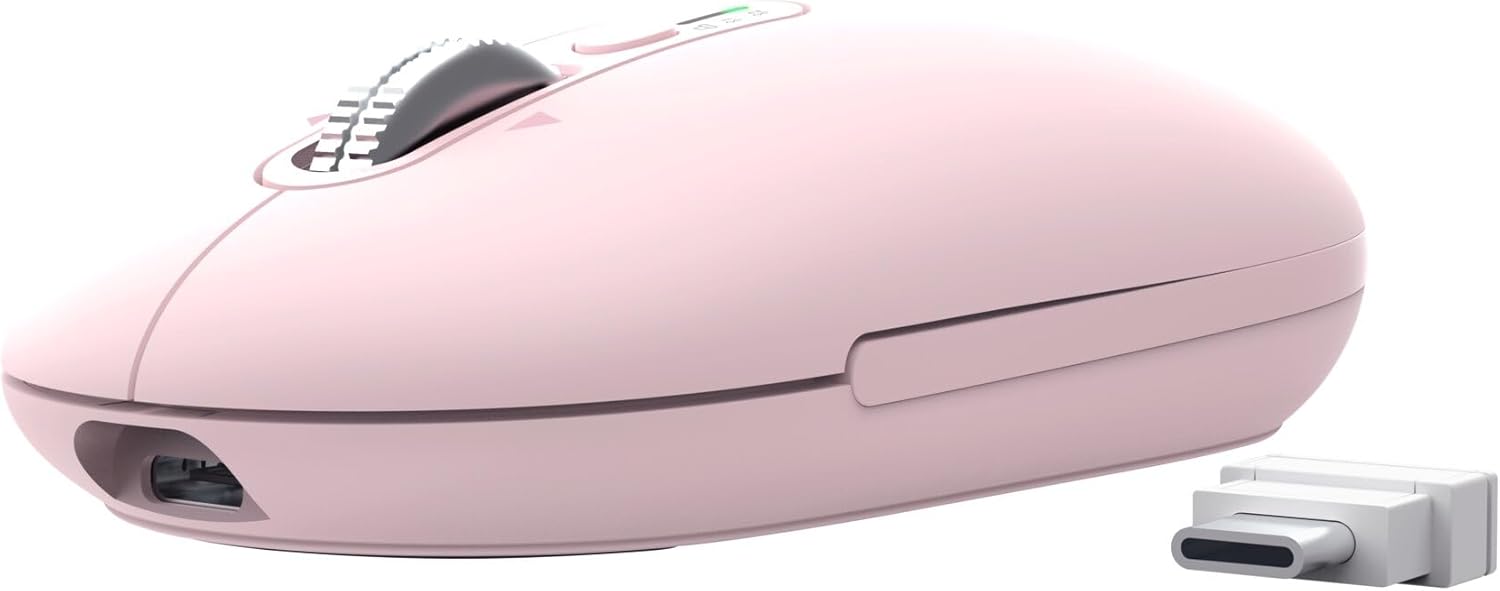 Rato Sem Fios Trust Seron 26206 Recarregável Até 3200 DPI Rosa - Imagem 10