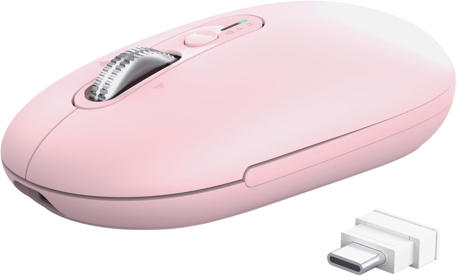 Rato Sem Fios Trust Seron 26206 Recarregável Até 3200 DPI Rosa