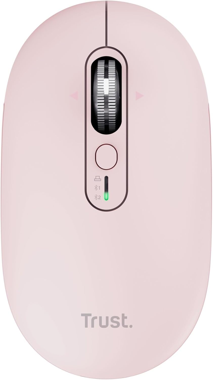 Rato Sem Fios Trust Seron 26206 Recarregável Até 3200 DPI Rosa - Imagem 9