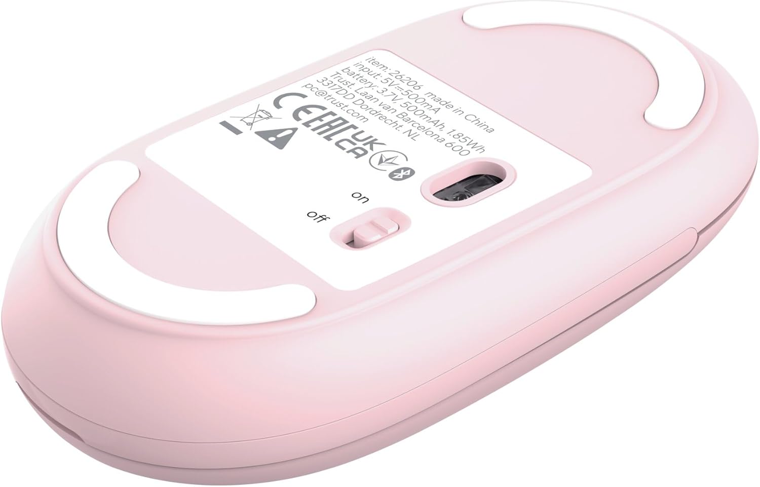 Rato Sem Fios Trust Seron 26206 Recarregável Até 3200 DPI Rosa - Imagem 15