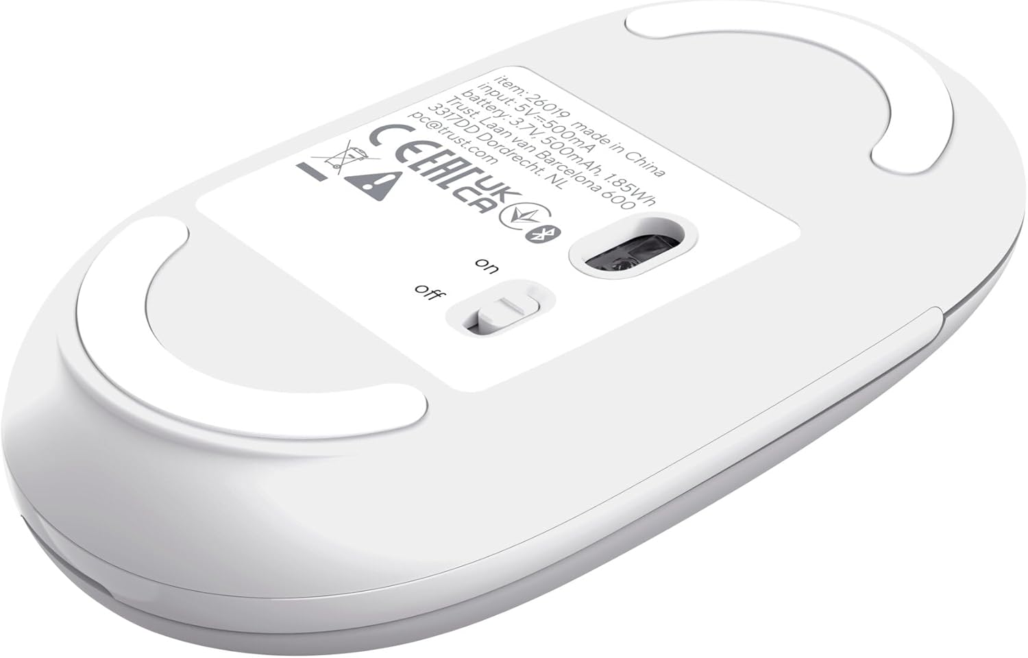 Rato Sem Fios Trust Seron 26019 Bateria Recarregável 3200 DPI Branco - Imagem 15