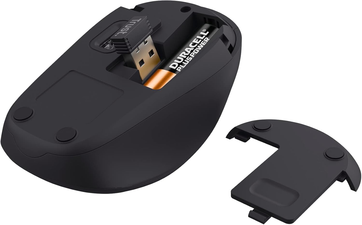 Rato Mini Sem Fios Trust Yvi+ Silent/ Até 1600 DPI/ Preto - Imagem 10