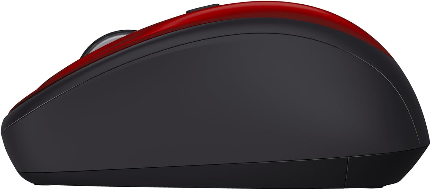 Rato Mini Sem Fios Trust Yvi+ Silent/ Até 1600 DPI/ Vermelho - Imagem 11