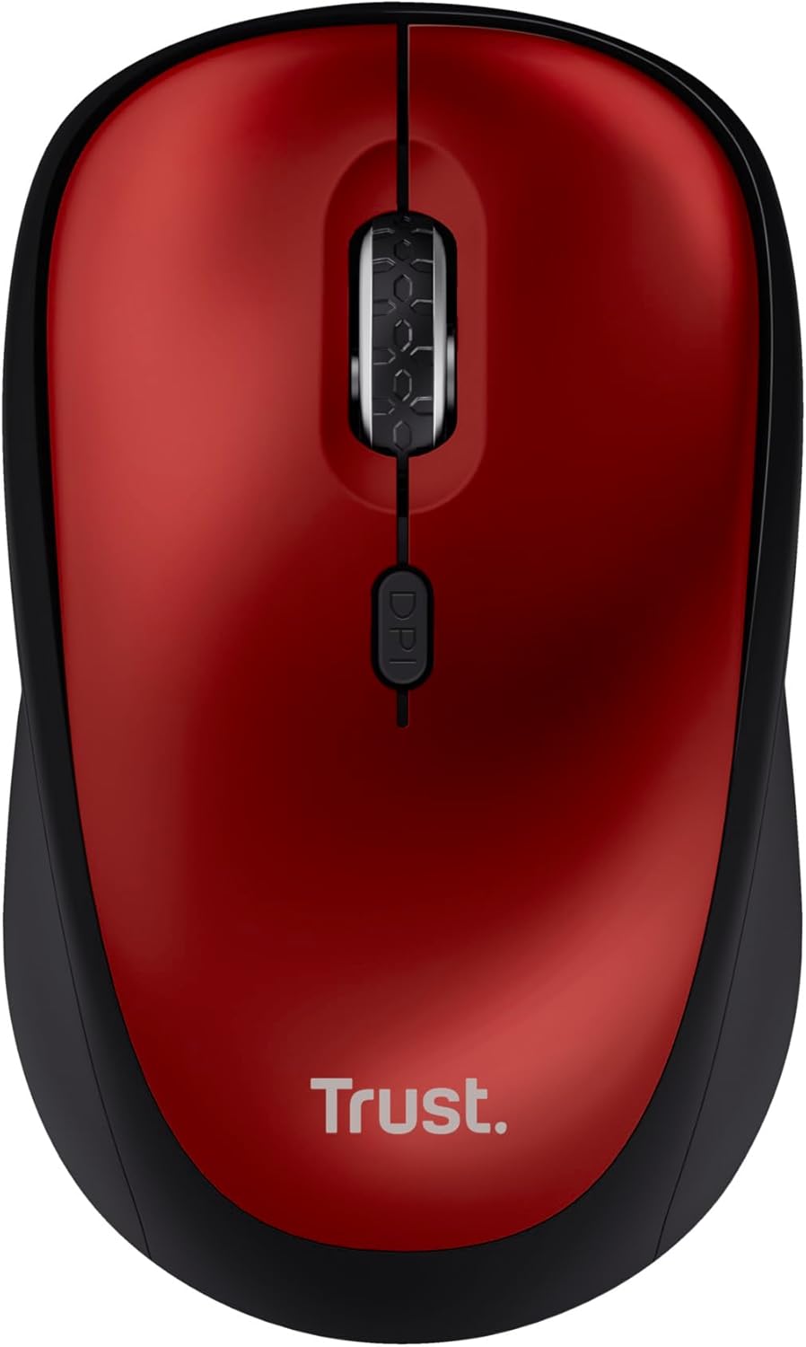 Rato Mini Sem Fios Trust Yvi+ Silent/ Até 1600 DPI/ Vermelho - Imagem 9