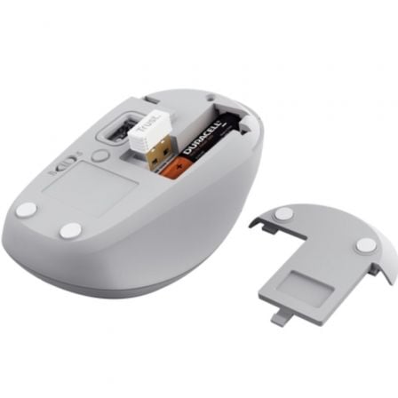 Rato Mini Sem Fios Trust Yvi+ Multidispositivo/ Até 1600 DPI/ Branco - Imagem 4