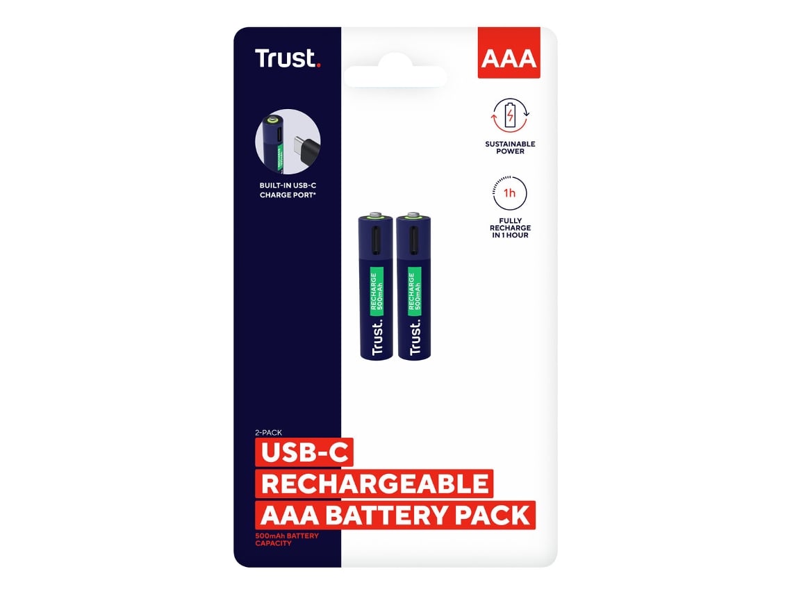 Pack de 2 Pilhas AAA Trust 25585/ Recarregáveis - Imagem 9