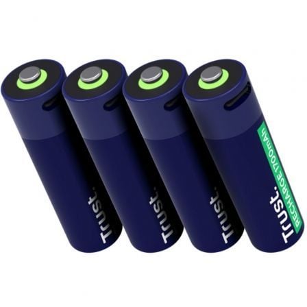 Pack de 4 Pilhas AA Trust 25631/ Recarregáveis - Imagem 3