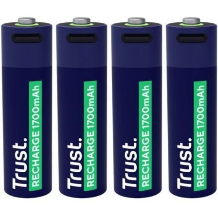 Pack de 4 Pilhas AA Trust 25631/ Recarregáveis - Imagem 4