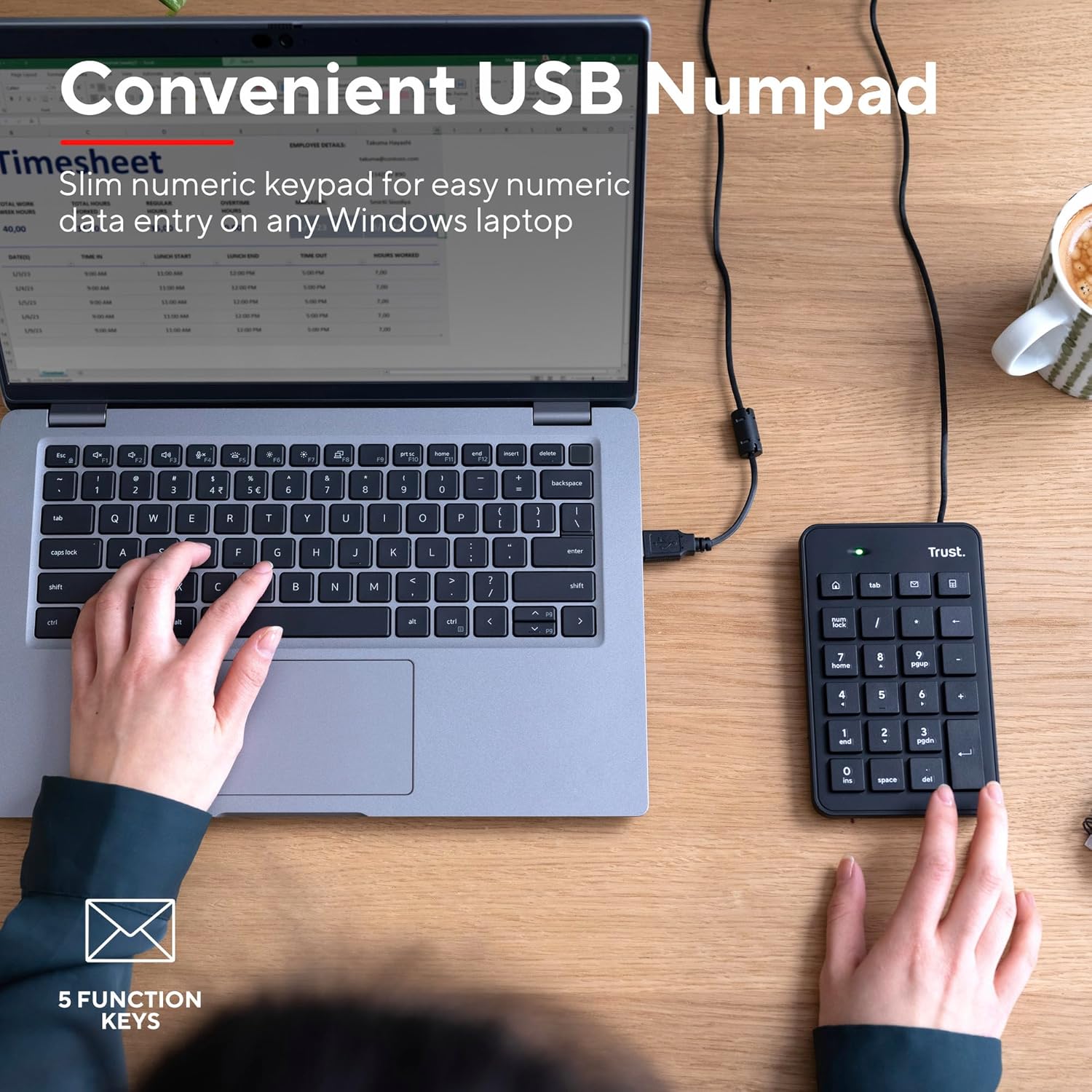 Teclado Numérico Trust Xalas - Imagem 2