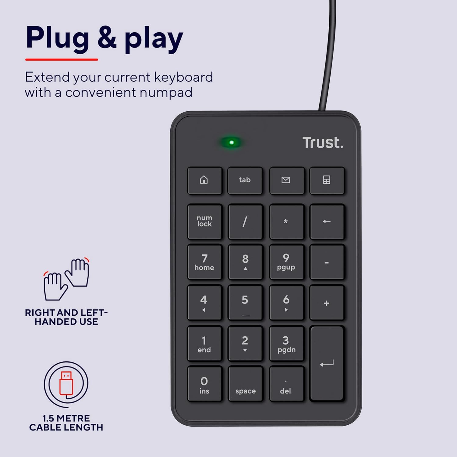 Teclado Numérico Trust Xalas - Imagem 3