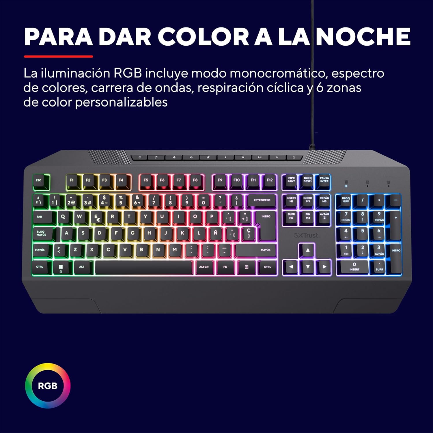Teclado Gaming Trust Gaming GXT 836 EVOCX - Imagem 4